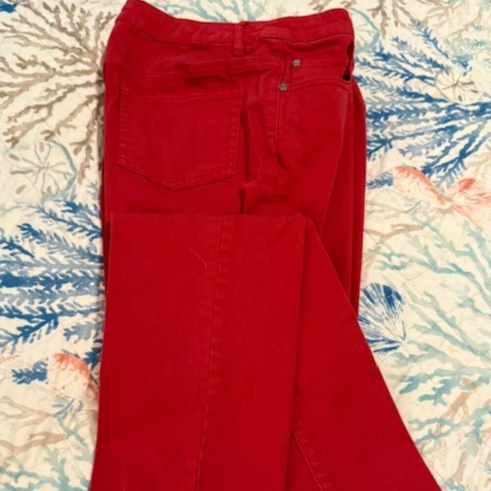 Eric - Jeans - Straight Leg - Red -  Size 10